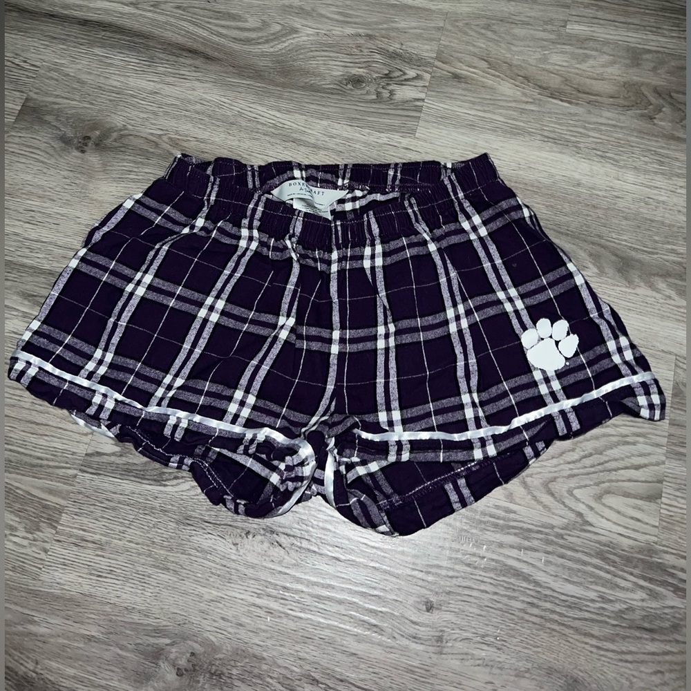 Purple and white Clemson pj shorts - Picture 1 of 5